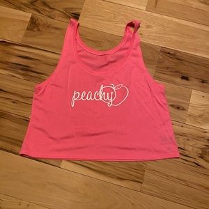 Peachy Crop tank top, M